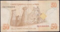 8.Emisyon 50 YTL C13 366203 Çok Temiz