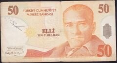 8.Emisyon 50 YTL C13 366203 Çok Temiz