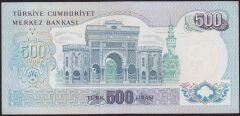6.Emisyon 2.Tertip 500 Lira O02 135816 Çilaltı ( Kat Yok )