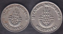 İSTANBUL BÜYÜKŞEHİR BELEDİYESİ ULAŞIM JETONU 2 FARKLI BOY