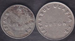 İSTANBUL BÜYÜKŞEHİR BELEDİYESİ ULAŞIM JETONU 2 FARKLI BOY