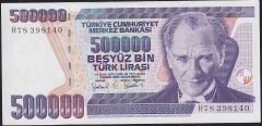 7.Emisyon 4.Tertip 500000 Lira H78 398140 Çilaltı Çil
