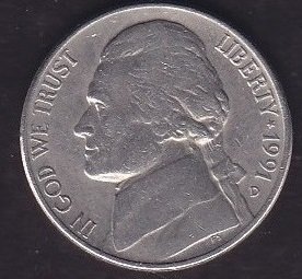 Amerika 5 Cent 1991 D