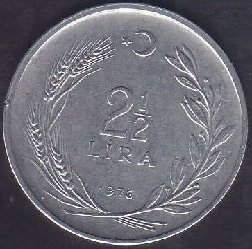 1976 YILI 2.5 LİRA