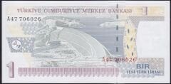 8.Emisyon 1 YTL A47 706026 Çil