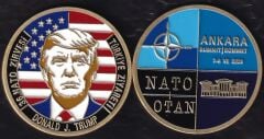 36.Nato Zirvesi Ankara- Trump'ın Türkiye Ziyareti Hatıra Madalya 51 mm