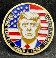 36.Nato Zirvesi Ankara- Trump'ın Türkiye Ziyareti Hatıra Madalya 51 mm