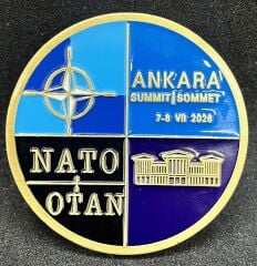 36.Nato Zirvesi Ankara- Trump'ın Türkiye Ziyareti Hatıra Madalya 51 mm