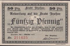Almanya 50 Pfennig Notgeld 1918 Çil