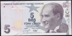 9.Emisyon 6.Tertip 5 Lira F168 969222 Çilaltı Çil