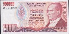 7.Emisyon 1.Tertip 20000 Lira A28 944263 Çilaltı Çil