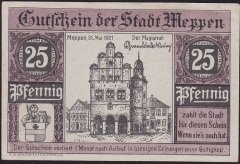Almanya 25 Pfennig Notgeld 1921 Çilaltı