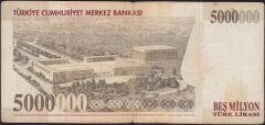 7.Emisyon 5 000 000 Lira B22 118649 Temiz