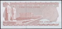 6.Emisyon 3.Tertip 20 Lira H06 394069 Çil