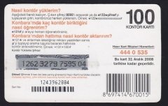 TURKCELL HAZIR KART 100 KONTÖR GÖKHAN ÖZEN SKT 2008