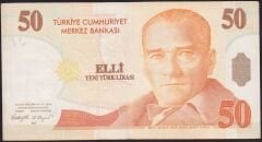 8.Emisyon 50 YTL C20 837973 Çok Temiz+