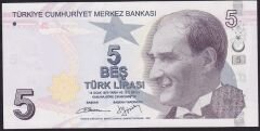 9.Emisyon 2.Tertip 5 Lira B058 412788 Çil