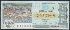 2004 30 NİSAN ÇEYREK BİLET S SERİSİ