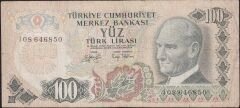 6.Emisyon 2.Tertip 100 Lira I08 646850 Temiz