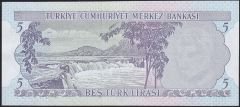 6.Emisyon 2.Tertip 5 Lira G52 007251 Çilaltı Çil