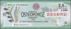 2008 9 EKİM ÇEYREK BİLET - R SERİSİ