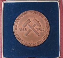 Deilmann Bergbau 1888 - 1963 ( 75.yıl jübile ) Bronz Madalya