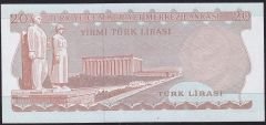 6.Emisyon 3.Tertip 20 Lira H04 741818 Çok Çok Temiz Çilaltı
