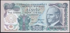 6.Emisyon 2.Tertip 500 Lira N05 418681 Çilaltı Çil