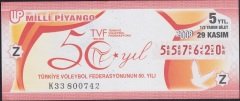 2008 29 KASIM YARIM BİLET - Z SERİSİ