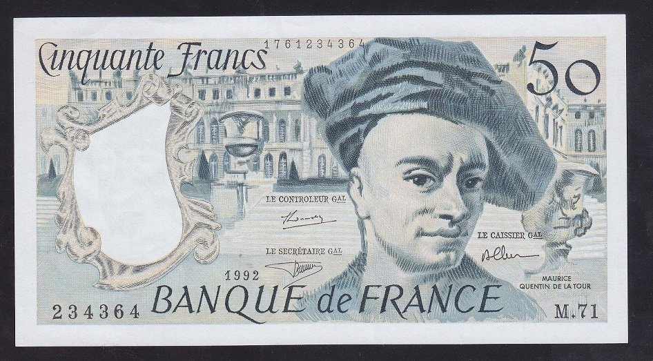 Fransa 50 Frank 1992 ÇİLALTI ÇİL Pick 152f