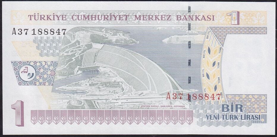 8.Emisyon 1 YTL A37 188847 Çilaltı Çil