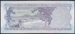 6.Emisyon 2.Tertip 5 Lira G43 191004 Çilaltı Çil