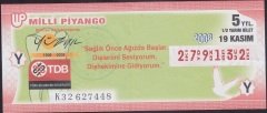 2008 19 KASIM YARIM BİLET - Y SERİSİ