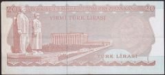 6.Emisyon 3.Tertip 20 Lira H02 411409 Çok Çok Temiz+