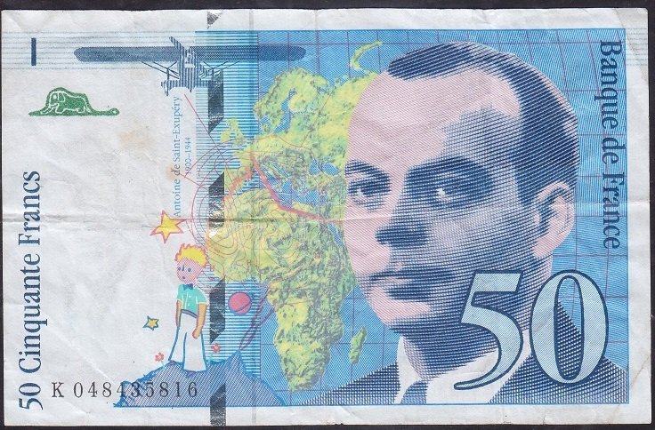 Fransa 50 Frank 1999 Çok Temiz