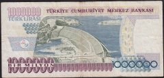 7.Emisyon 1.Tertip 1 000 000 Lira E18 912019 Çok Temiz