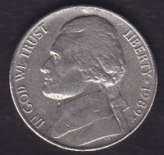 Amerika 5 Cent 1989 P