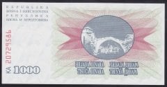 Bosna Hersek 1000 Dinar 1992 ÇİL Pick 15