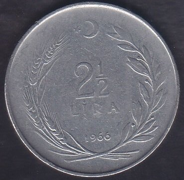 1966 YILI 2.5 LİRA