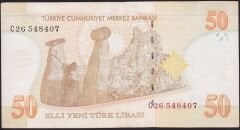 8.Emisyon 50 YTL C26 548407 Çok Temiz+