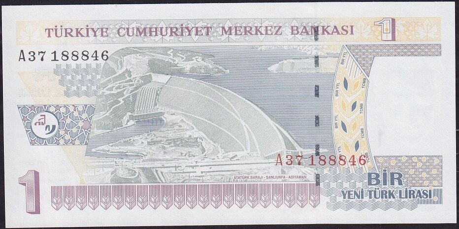 8.Emisyon 1 YTL A37 188846 Çilaltı Çil