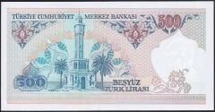 7.Emisyon 2.Tertip 500 Lira E06 845666 Çil