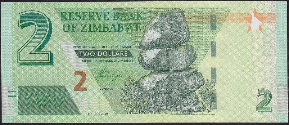 Zimbabwe 2 Dolar 2019 Çilaltı Pick 101