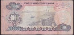 6.EMİSYON 3.TERTİP 1000 LİRA F25 148474 TEMİZ