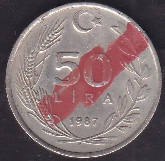 1987 Yılı 50 Lira Temiz