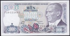 7.EMİSYON 2.TERTİP 1000 LİRA F19 111683 ÇİLALTI ÇİL