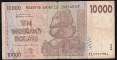Zimbabwe 10000 Dolar 2008 Çok Temiz
