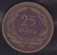1955 Yılı 25 Kuruş