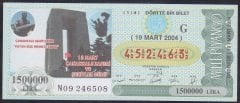 2004 19 MART ÇEYREK BİLET G SERİSİ