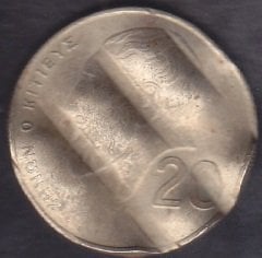 KIBRIS 20 CENT TEN YAPILMIŞ JETON 1994